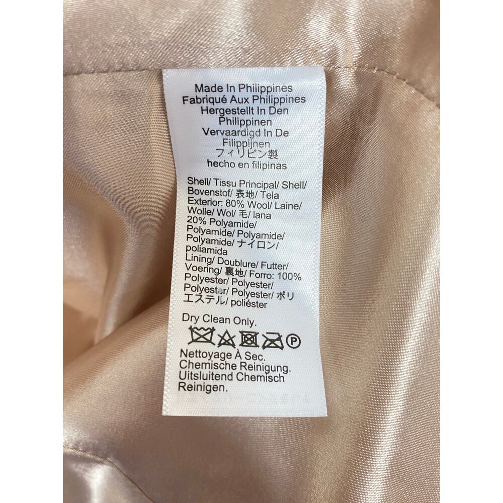 J CREW COAT 2 IVORY VILLA WOOL ITALIAN STADIUM CLOTH NELLO GORI PALE BONE CLASSY - Picture 9 of 16